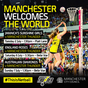 Manchester Welcomes The World’s Best Netballers