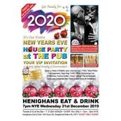 New Years Eve - House Party at the Pub