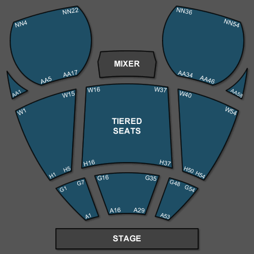 Pearce Auditorium Seating Chart